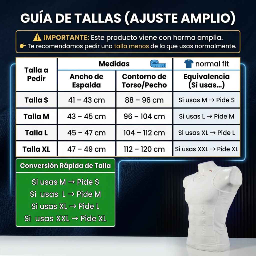 ORDENA TU TORSO BAJO LA ROPA — CHALECO MOLDEADOR™