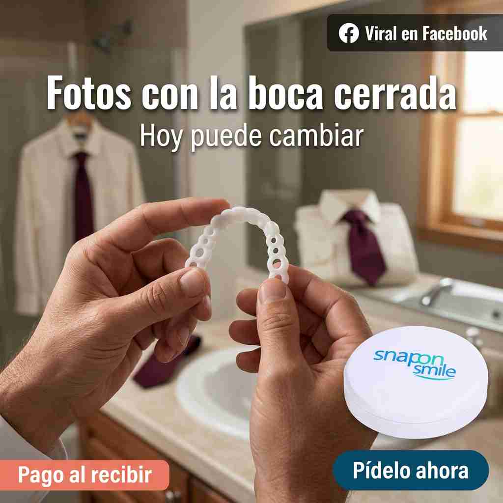 CUBRE LO QUE TE INCOMODA AL SONREÍR — SNAP ON SMILE™