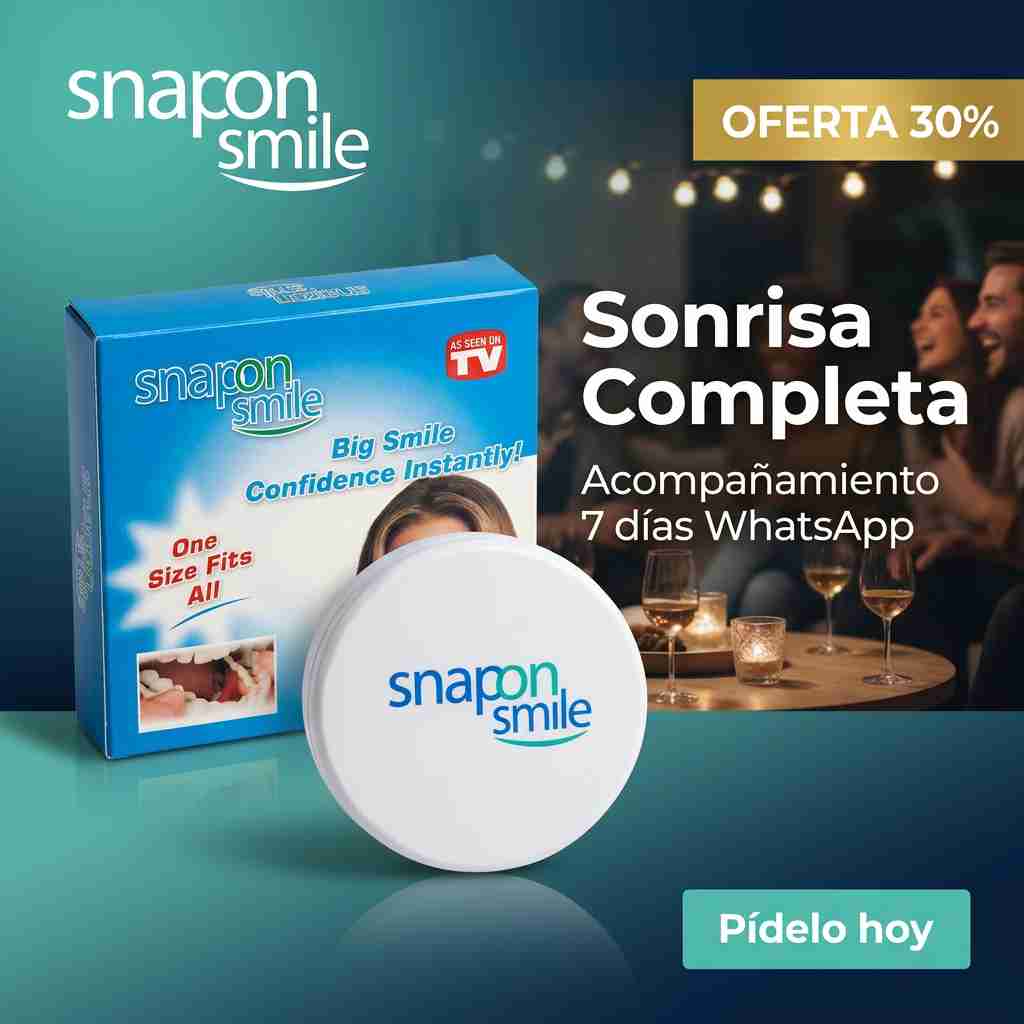 CUBRE LO QUE TE INCOMODA AL SONREÍR — SNAP ON SMILE™