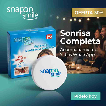 CUBRE LO QUE TE INCOMODA AL SONREÍR — SNAP ON SMILE™